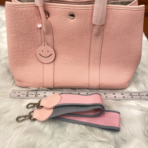 Pink 36CM Togo leather Top handle Graden Party genius leather Satchel bag - Picture 5 of 15